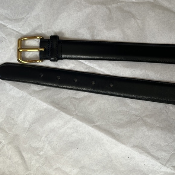 COACH BLACK LEATHER BELT WITH GOLD HARDWARE SIZE 36/90 - Picture 5 of 5